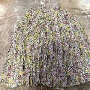Mango floral skirt size small